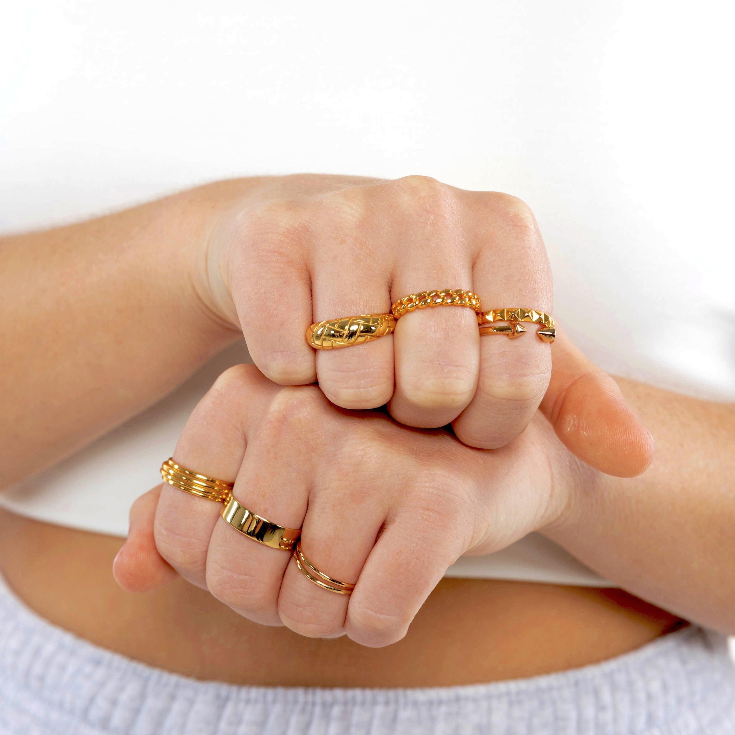 Chic Double Ring Gold