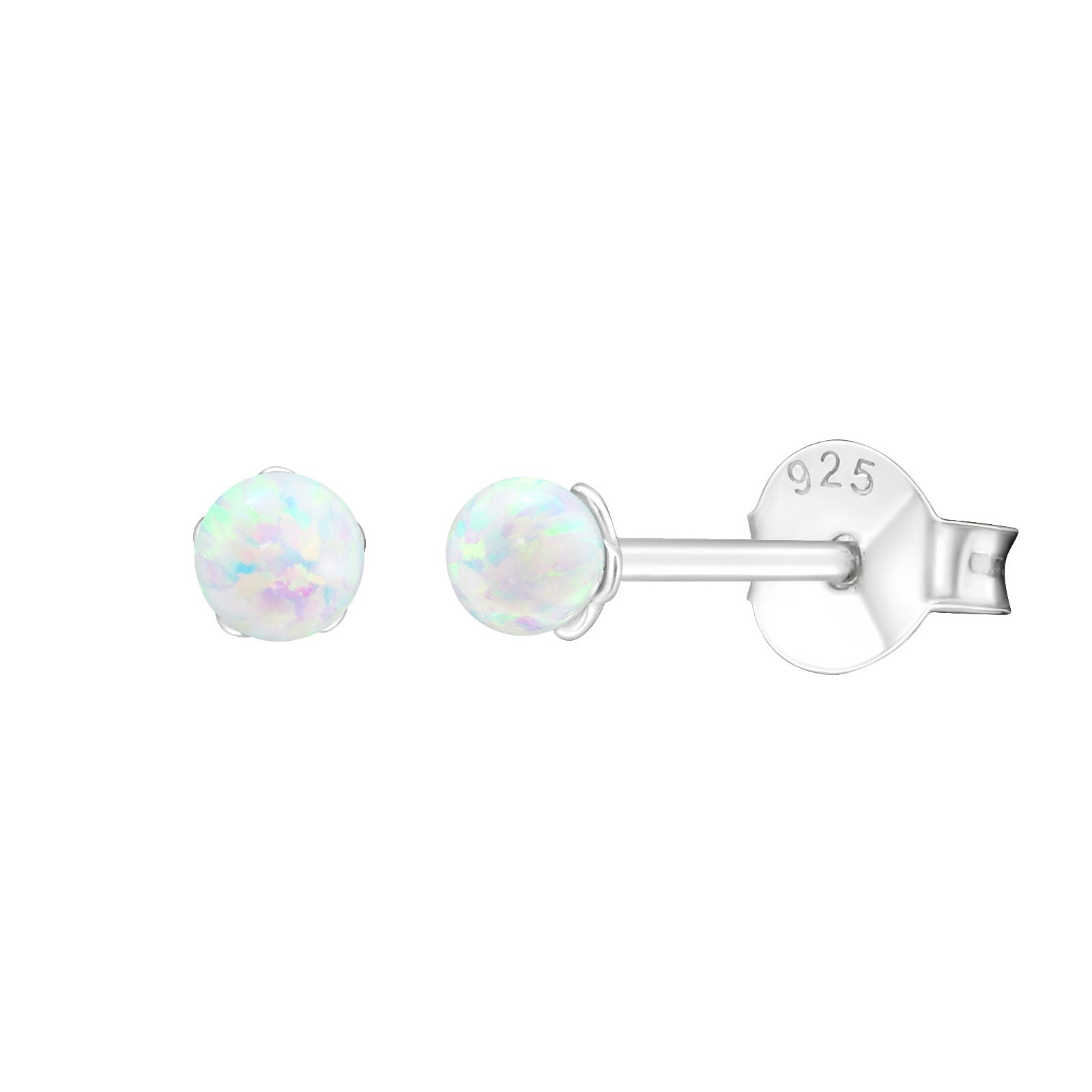 Mini Opal Ball Stud Earrings