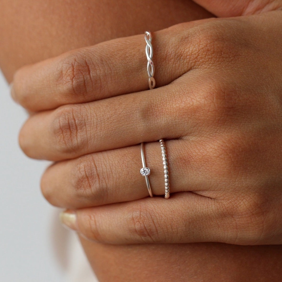Mini Bezel Ring Silver