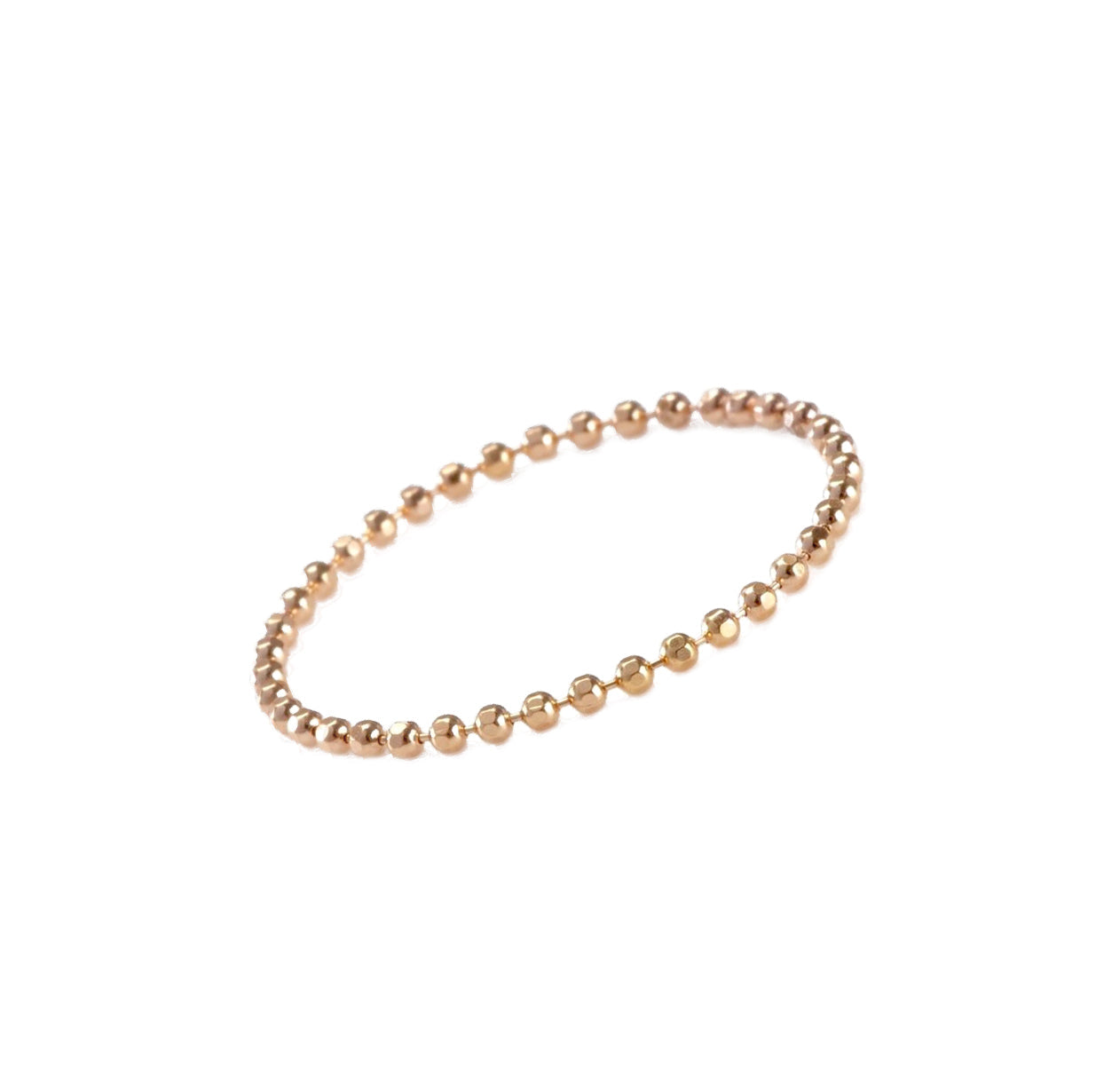 Baby Ball Chain Ring Gold