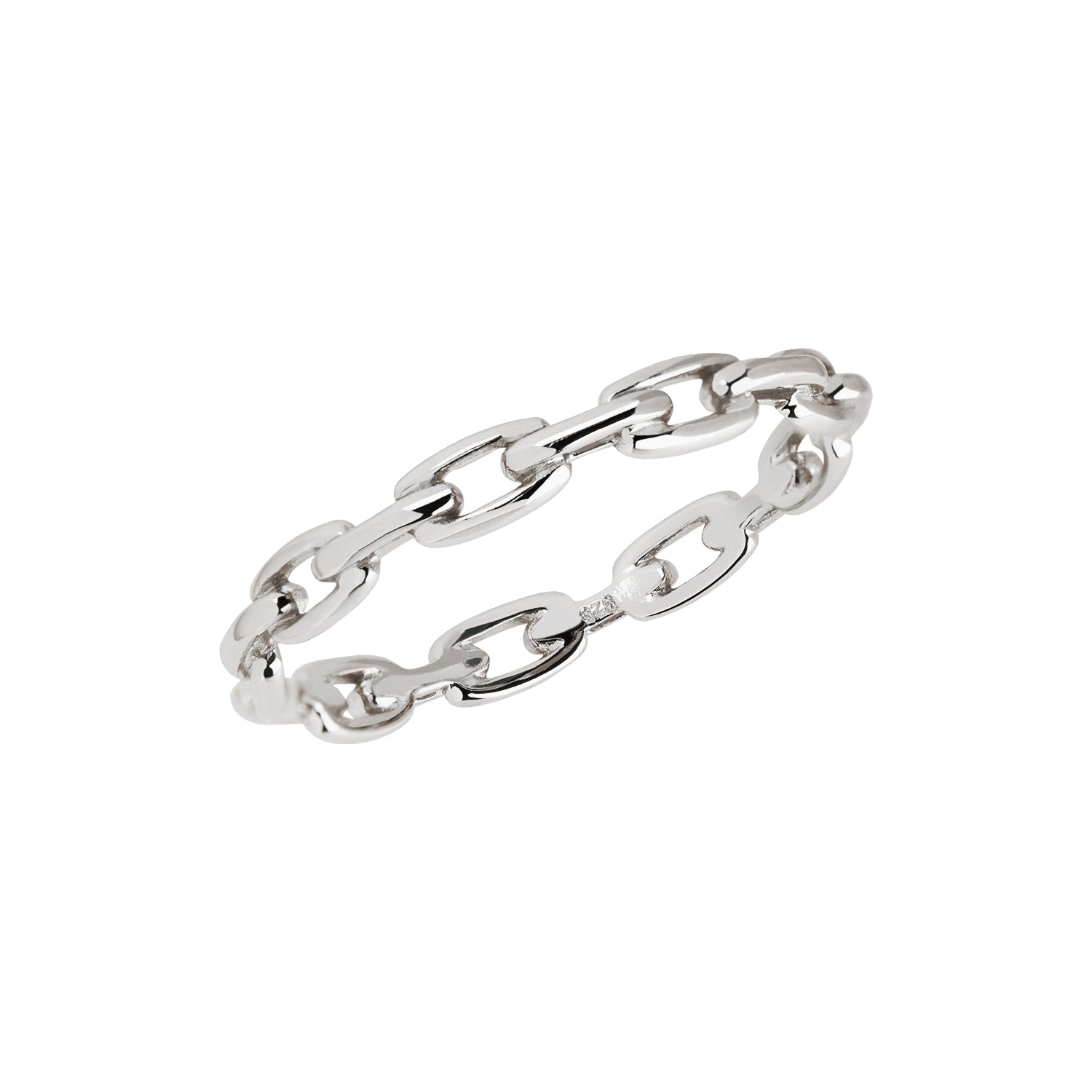 Dainty Chain Ring Silver
