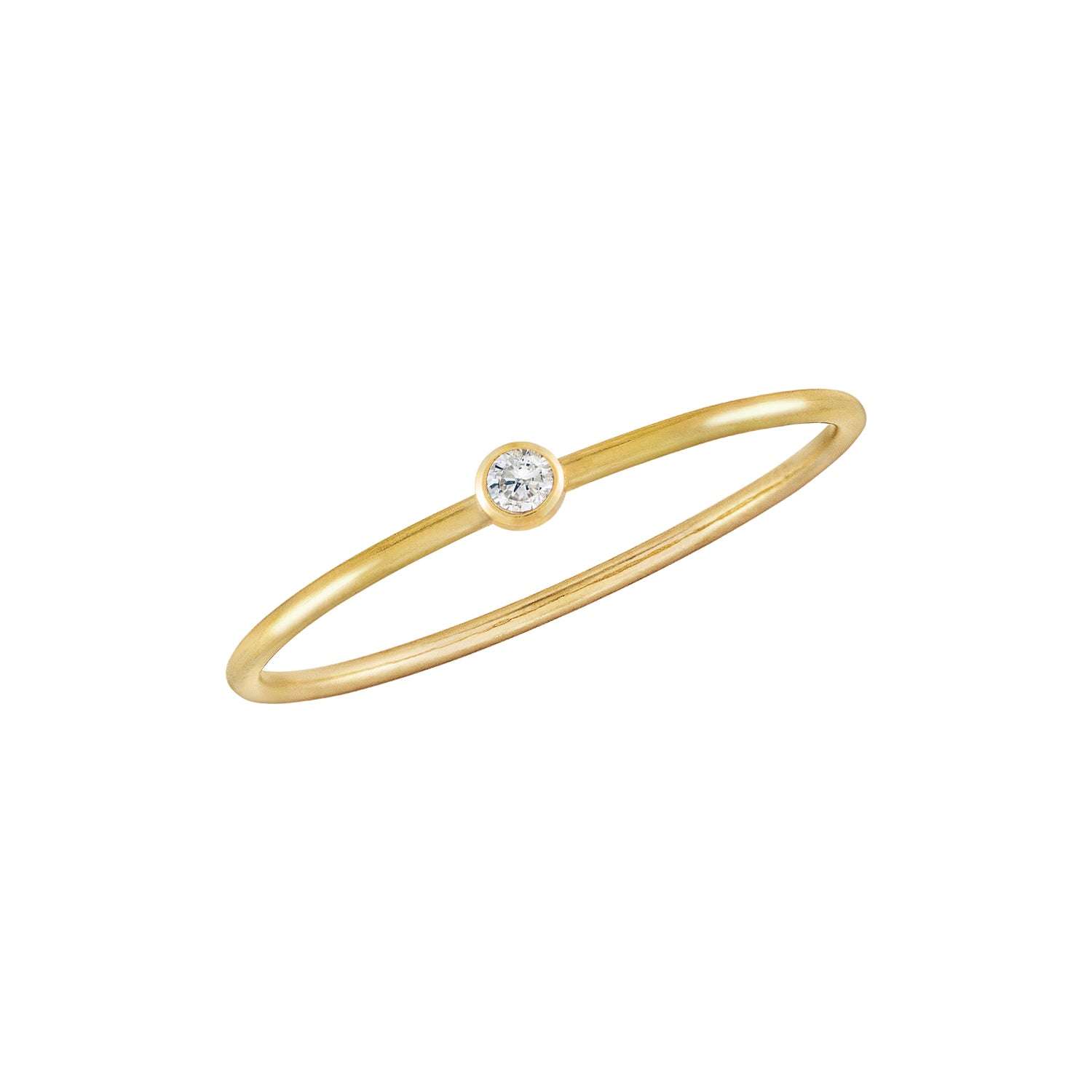Mini Bezel Ring Gold