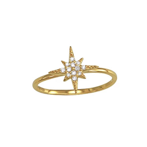 Pavé Starburst Ring
