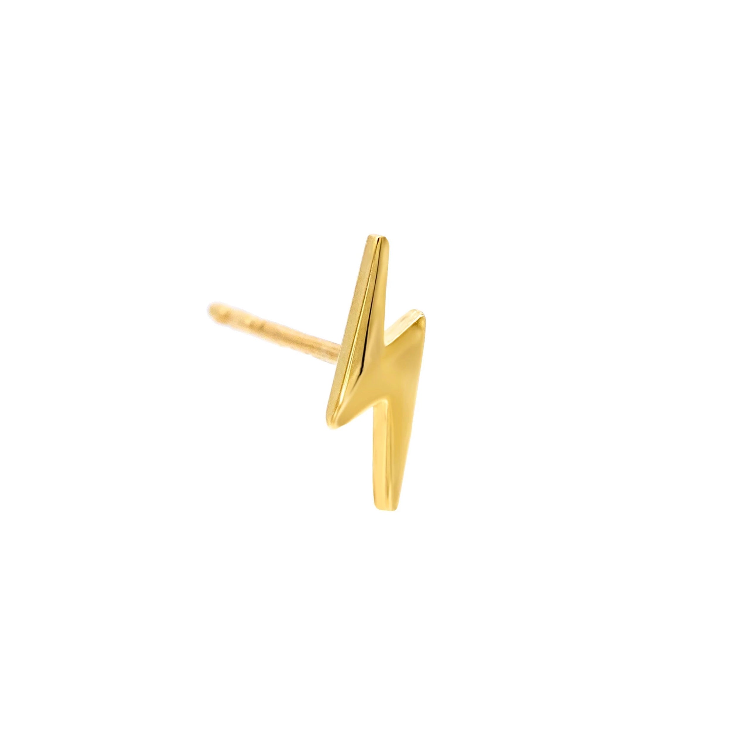 (Single) Lightning Flash Stud Earring