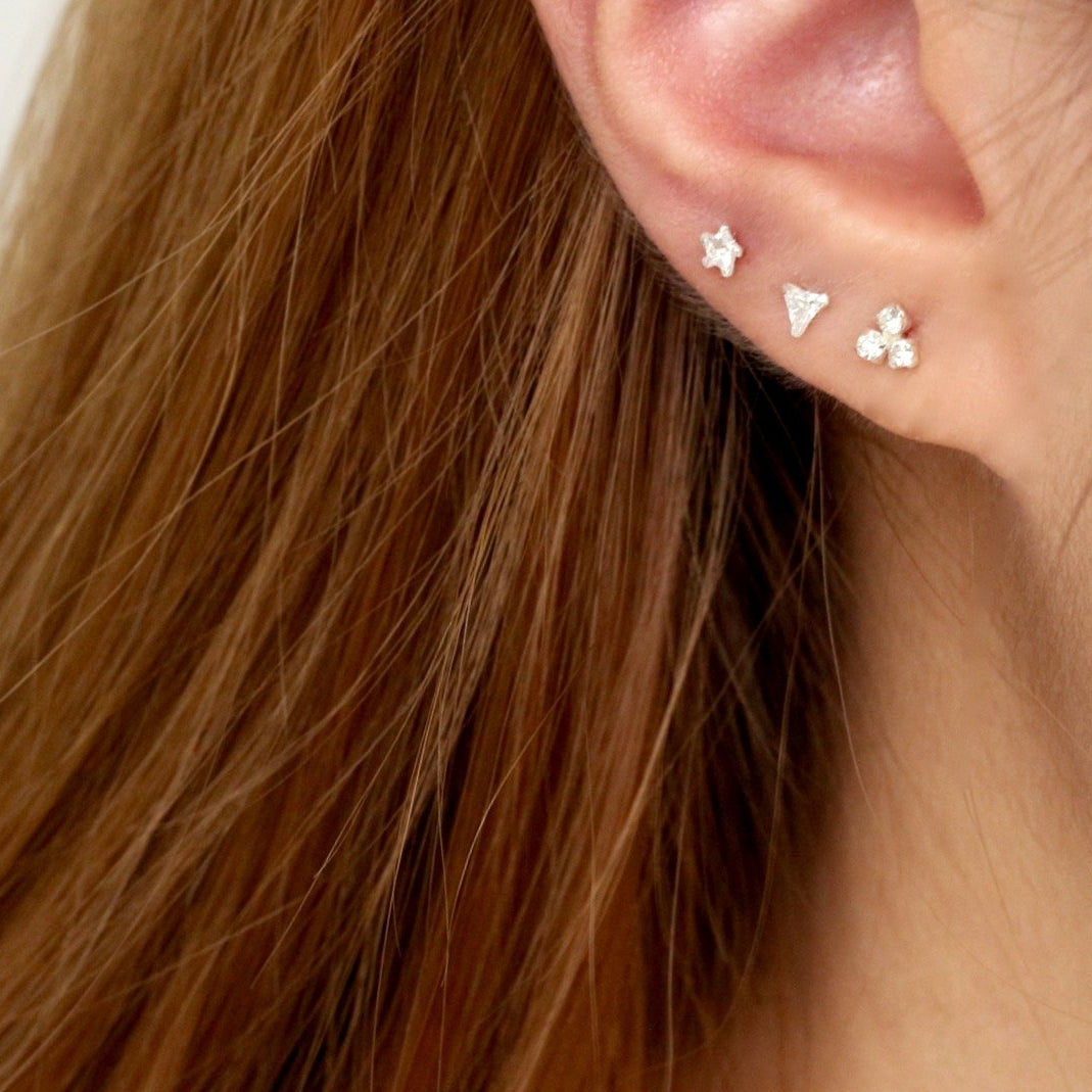 Mini Shining Star Stud Earrings